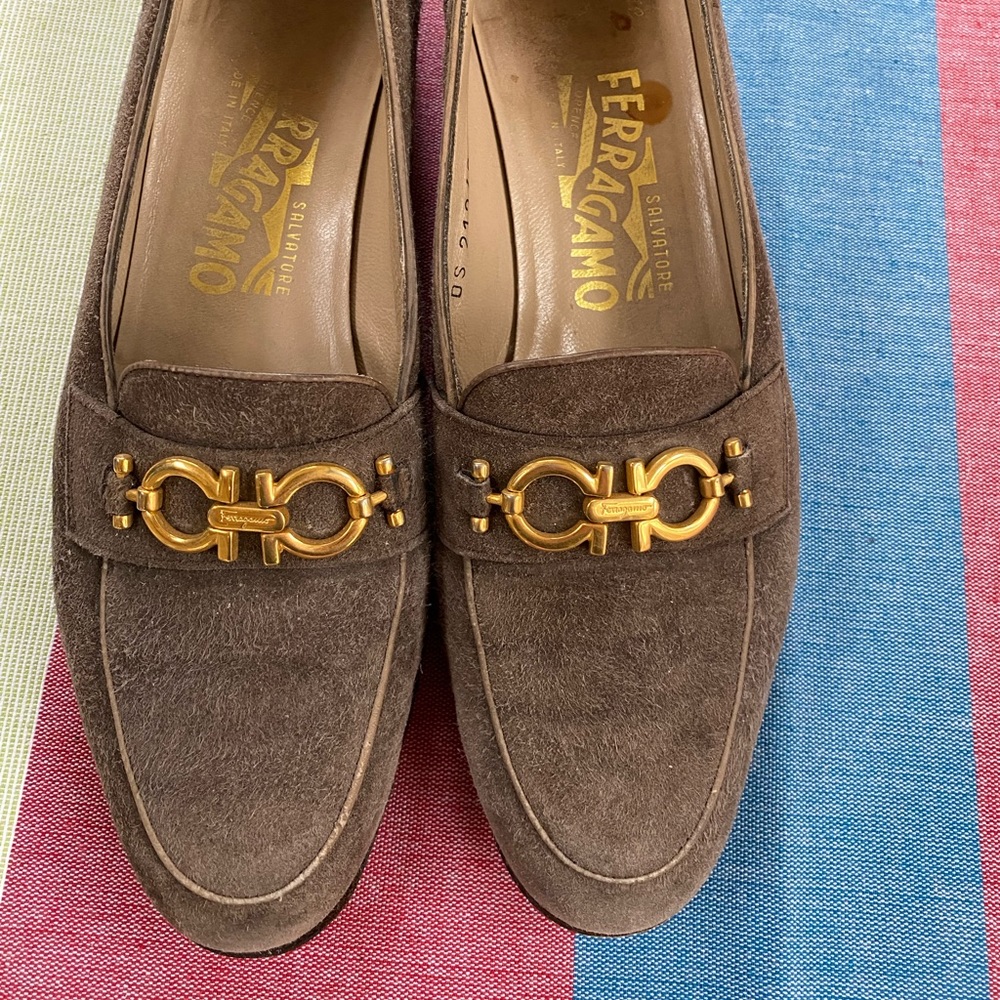 Ferragamo Suede Moccasin Loafers